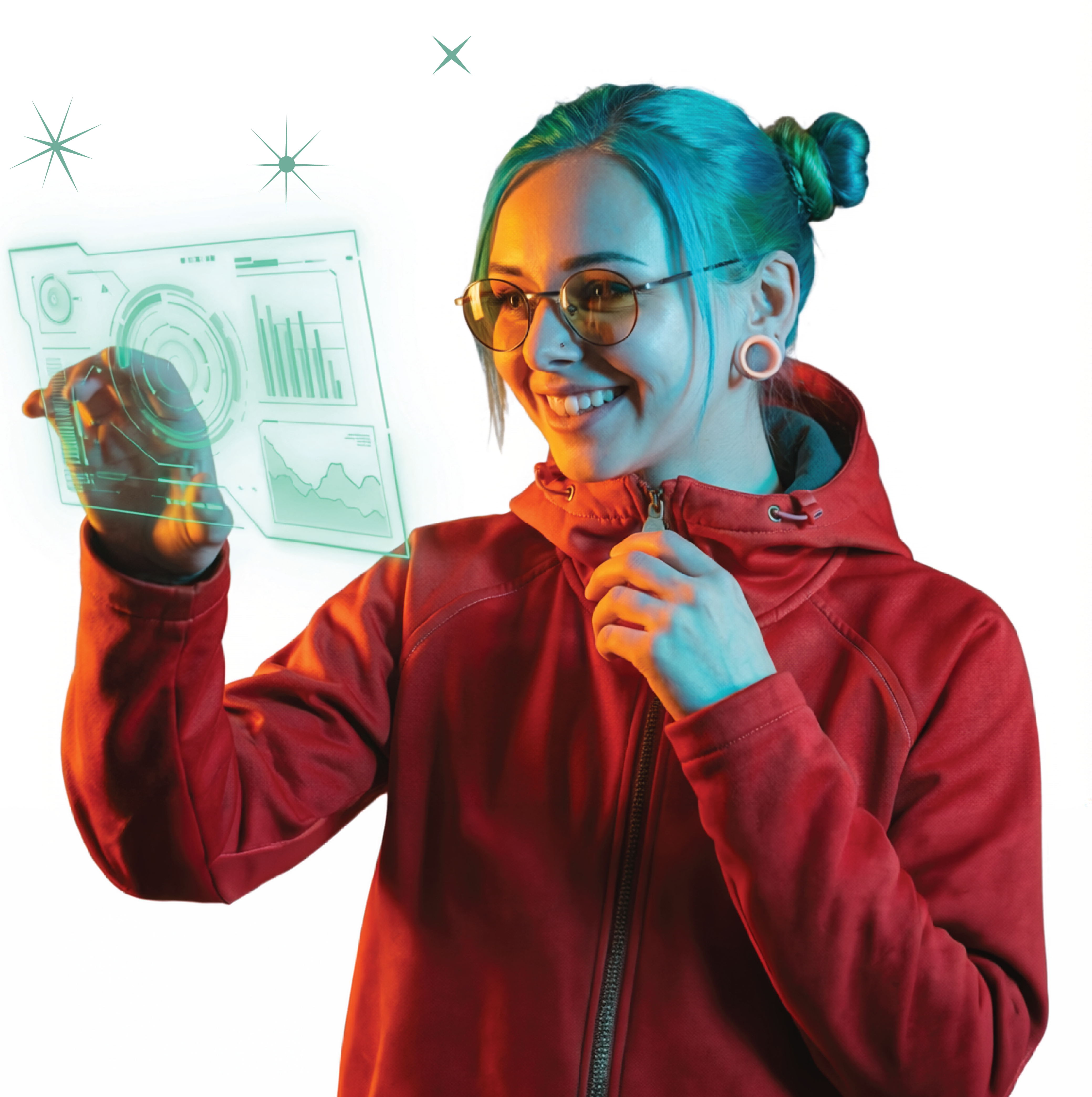 Educator participating in virtual conference on a computer