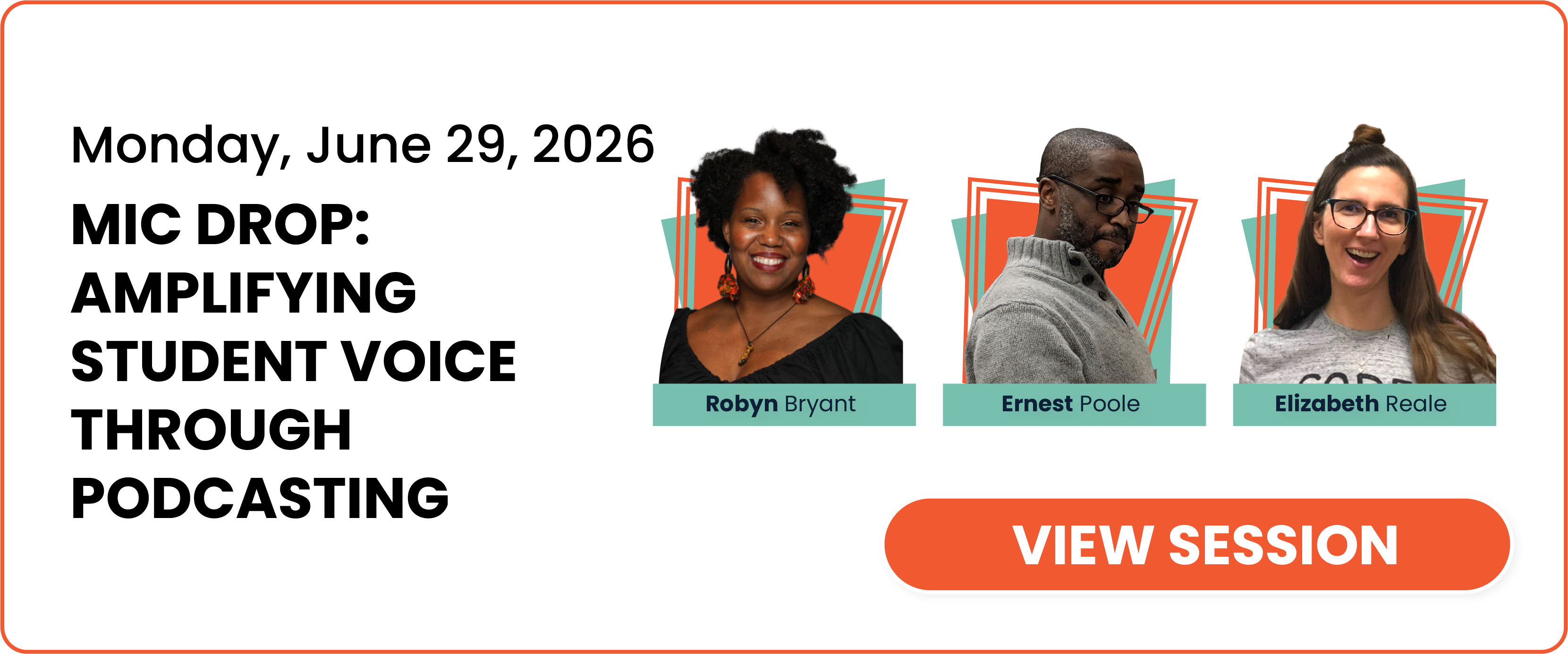 Mic Drop: Amplifying Student Voice through Podcasting session card and link