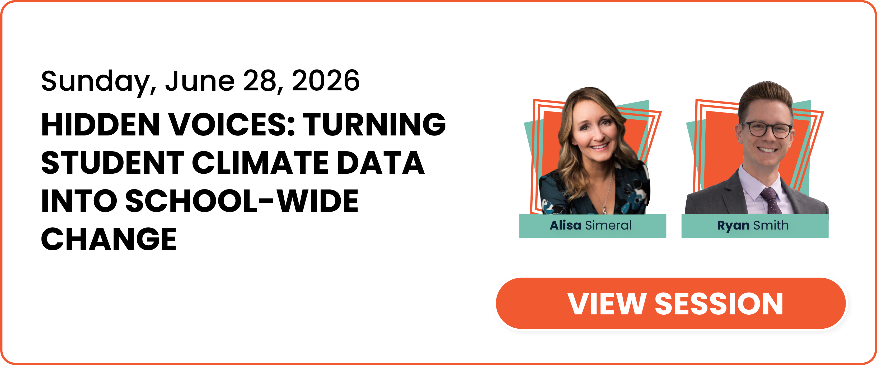 Hidden Voices: Turning Student Climate Data into School-wide Change session card and link