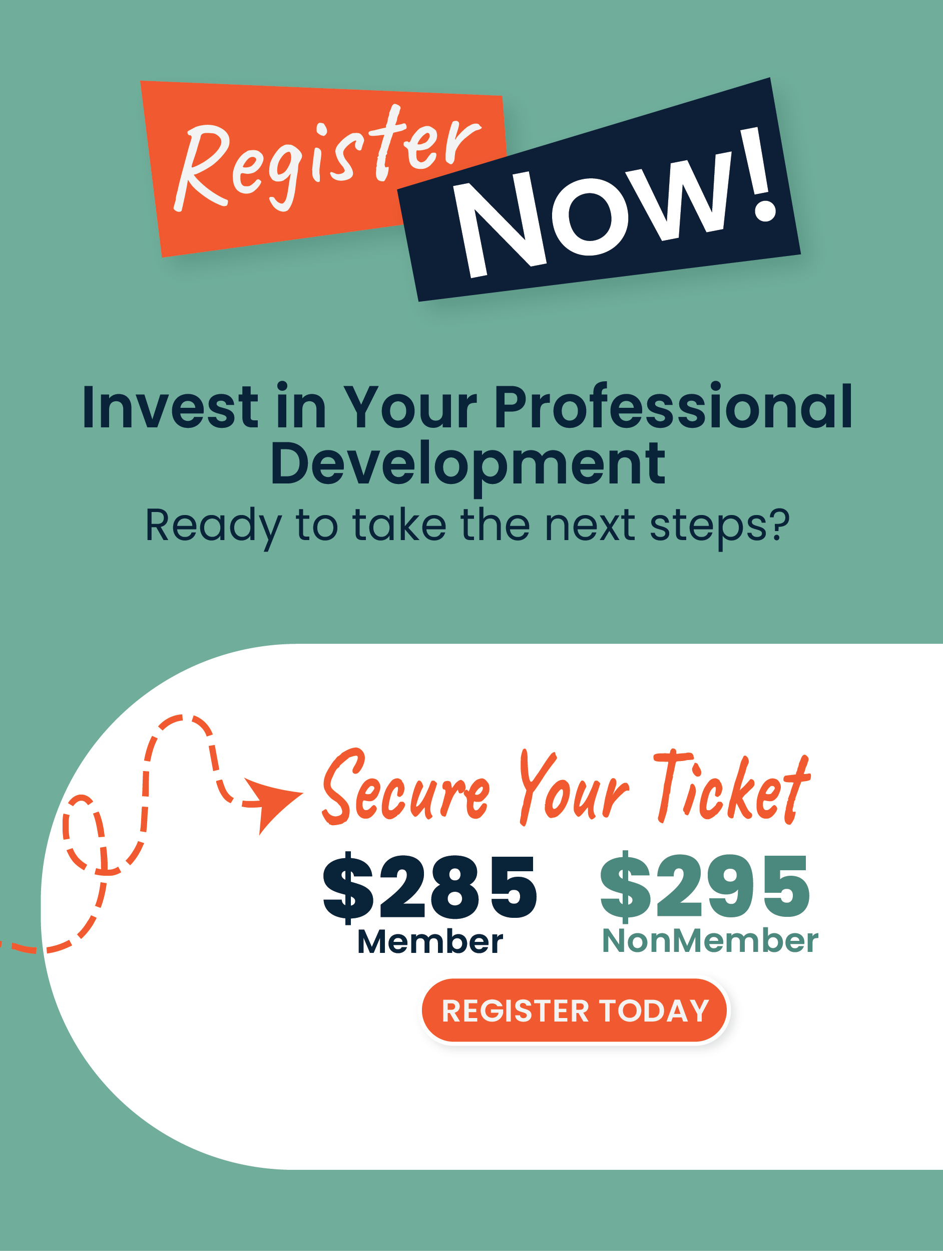 Secure your ticket call to action