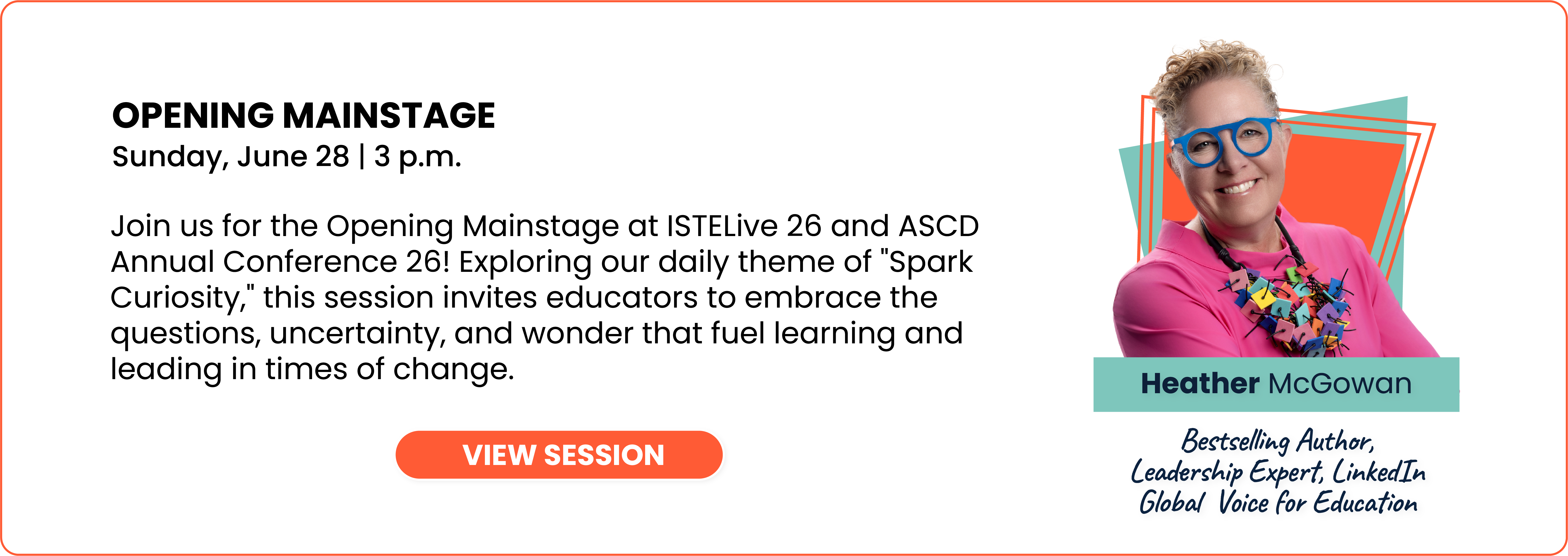 Heather E. McGowan Opening Mainstage Session Link
