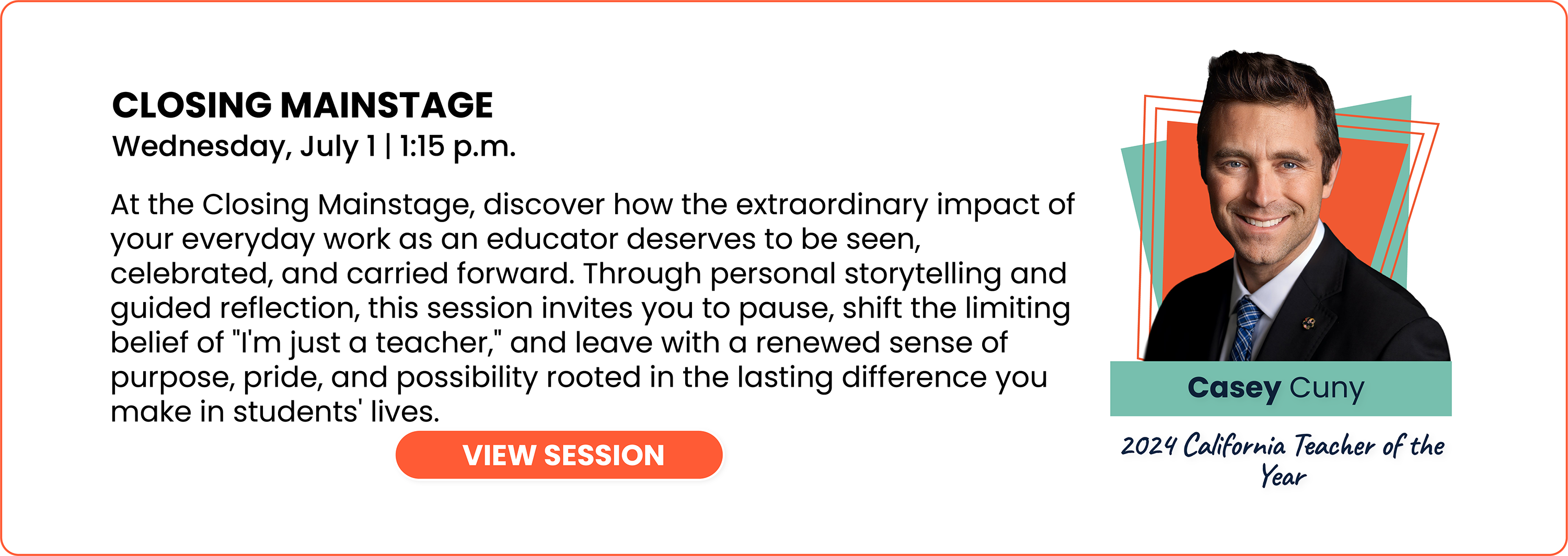 Casey Cuny Wednesday Educator Mainstage Session Link